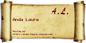 Anda Laura névjegykártya